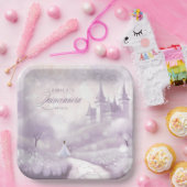 フェアヤブルプリンセスキンセアニェララベンダーID1030 ペーパープレート (パーティー)