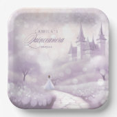 フェアヤブルプリンセスキンセアニェララベンダーID1030 ペーパープレート (正面)