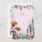 フェアヤブルプリンセスドーター誕生日フェアヤコア 招待状 (裏面)