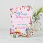 フェアヤブルプリンセスドーター誕生日フェアヤコア 招待状 (スタンド正面)