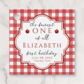 フェアヤブルプリンセスフェレストワンレッドプレイド誕生日 フェイバータグ (正面)