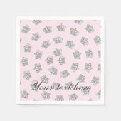 フェアヤブルヴィンテージクラウンプリンセスパーティーナプキンス スタンダードカクテルナプキン (正面)