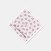 フェアヤブルヴィンテージクラウンプリンセスパーティーナプキンス スタンダードカクテルナプキン (角)