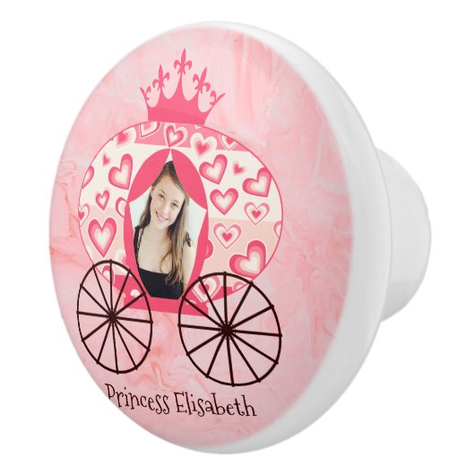 フェアヤブル王室のプリンセスキャリッジガール誕生日 セラミックノブ (右)