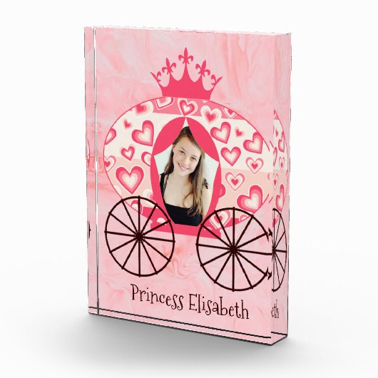 フェアヤブル王室のプリンセスキャリッジガール誕生日 フォトブロック (右)