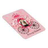 フェアヤブル王室のプリンセスキャリッジガール誕生日 マグネット (右側)