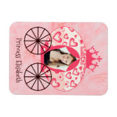 フェアヤブル王室のプリンセスキャリッジガール誕生日 マグネット (横)