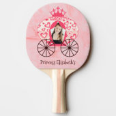 フェアヤブル王室のプリンセスキャリッジガール誕生日 卓球ラケット (裏面)