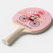 フェアヤブル王室のプリンセスキャリッジガール誕生日 卓球ラケット (正面アングル)