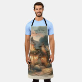 フェアヤルコテージアットサンセットウィズバラ エプロン (着用した状態)