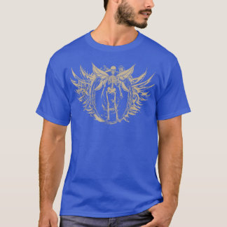 フェアユコアエステティックゴシック妖精のウィングスケルトンFa Tシャツ