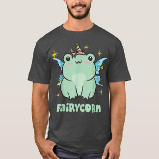フェアユコアエステティックフェアリーグランジコアカエルUnicorn Tシャツ