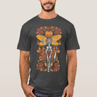 フェアユコアスケルトンバタフライフェアリーGothic Hallowee Tシャツ