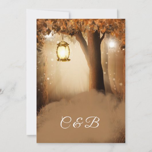 フェアユタリーエンチャントフォレスト結婚式招待状 招待状 (裏面)