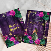 フェアユタリーエンチャントフォレスト薄紫グリーンキンセアニラ 招待状