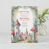 フェアユタリーキャッスルフェアユコアプリンセス誕生日ガール 招待状 (スタンド正面)