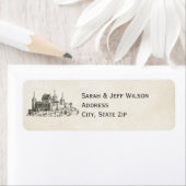 フェアユタリーキャッスル差出人住所ラベル ラベル (インサイチュ)