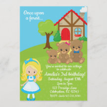 フェアユタリーゴルディロックスアンドベアーズガールズ誕生日