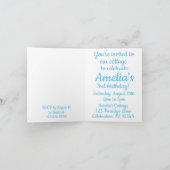 フェアユタリーゴルディロックスアンドベアーズガールズ誕生日 招待状 (内部)