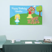 フェアユタリーゴルディロックス&スリーベアーズ誕生日 横断幕 (トレードショー)