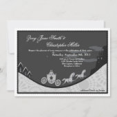 フェアユタリーシンデレラテーマウェディングアクト 招待状 (正面)