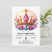 フェアユタリーデジタルプリンセスクラウン誕生日 招待状 (スタンド正面)