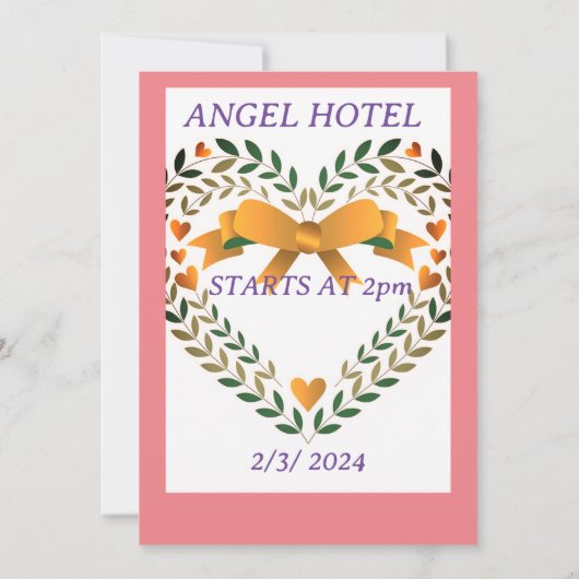 フェアユタリートロピカル結婚式招待状 招待状 (裏面)