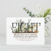 フェアユタリーユニコーンドラゴン魔法キャッスル8誕生日 招待状 (スタンド正面)