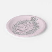 フェアユタリーヴィンテージウェディングプリンセスクラウンプレート ペーパープレート (アングル)