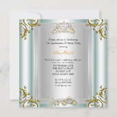 フェアユタレキンセアニェラ15th誕生日ミントブルー 招待状 (裏面)