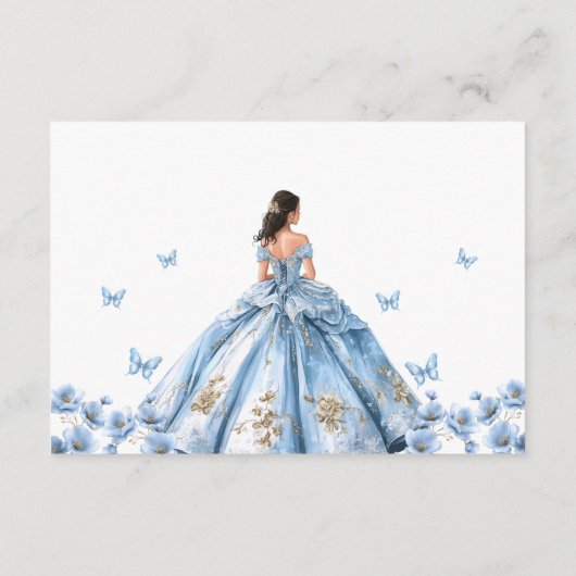 フェアユタレフローラダスティブルーキンセアニラ披露宴 エンクロージャーカード (裏面)