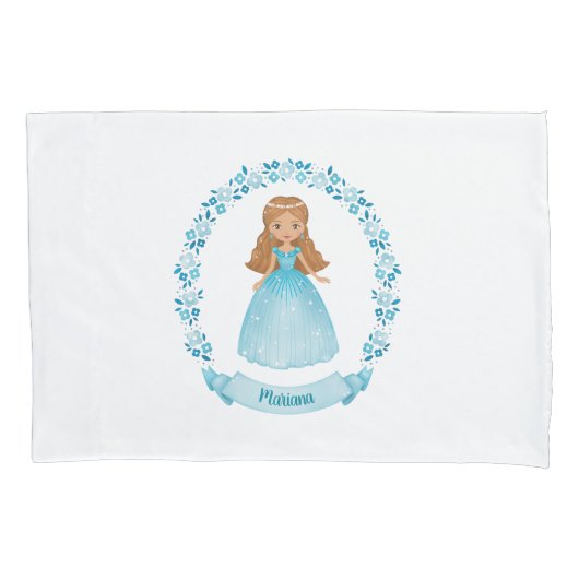 フェアユタレプリンセスガールピローケース 枕カバー (正面)