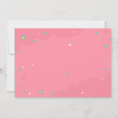 フェアユタレプリンセスガール子供の誕生日パーティー 招待状 (裏面)