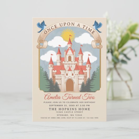 フェアユタレプリンセスキャッスルガールズ誕生日 招待状 (スタンド正面)