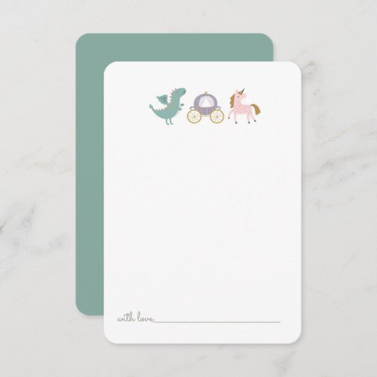 フェアユタレプリンセス城誕生日タイムカプセル サンキューカード (正面/裏面)