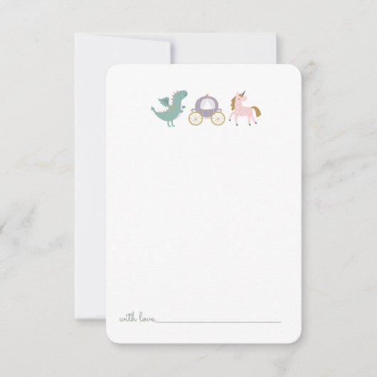 フェアユタレプリンセス城誕生日タイムカプセル サンキューカード (正面)