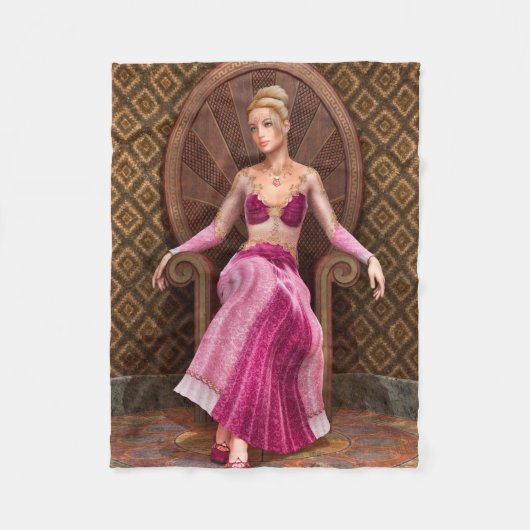 フェアユタレプリンセス フリースブランケット (正面)