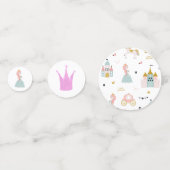 フェアユタレプリンセス | 誕生日パーソナライズされた表 コンフェッティ (裏面)