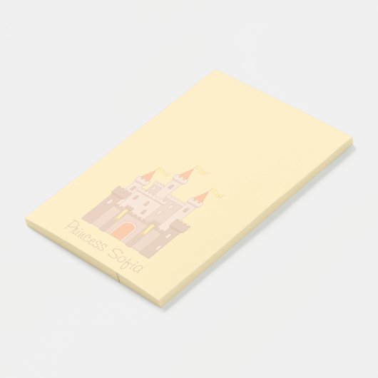 フェアユタレ中世王室のプリンセスキャッスルオンイエロー ポストイット (アングル)