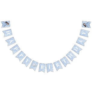 フェアユータリーウィンタースノープリンセス誕生日 バンティングフラッグ