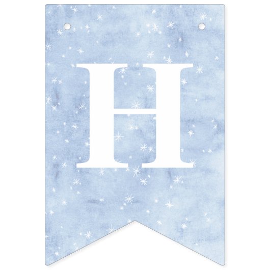 フェアユータリーウィンタースノープリンセス誕生日 バンティングフラッグ (第2の旗)