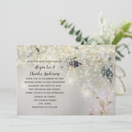 フェアユータリーウッドシーファームハウスメイスンジャー結婚ズ 招待状 (スタンド正面)