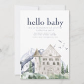 フェアユータリーキャッスルファンタジーベビーシャワー招待状 招待状 (正面)