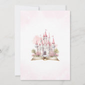 フェアユータリーキャッスルワンオンタイムプリンセス誕生日 招待状 (裏面)