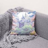 フェアユータリーキャッスル春パステルウォーターカラー クッション