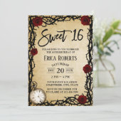 フェアユータリースウィート16ヴィンテージレッドローズ&トーンホテル 招待状 (スタンド正面)