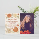 フェアユータリーティーパーティー誕生日招待状 招待状 (スタンド正面)