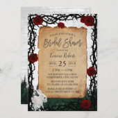 フェアユータリーフォレストラビットバラ&トーンブライダルシャワー 招待状 (正面/裏面)