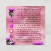 フェアリングズ・デライトの名刺53086 スクエア名刺 (裏面)