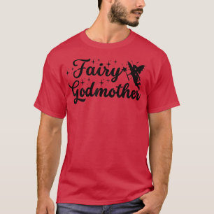 フェアリーおもしろいゴッドマザーかわいい杖と星呪文ファンタジー Tシャツ